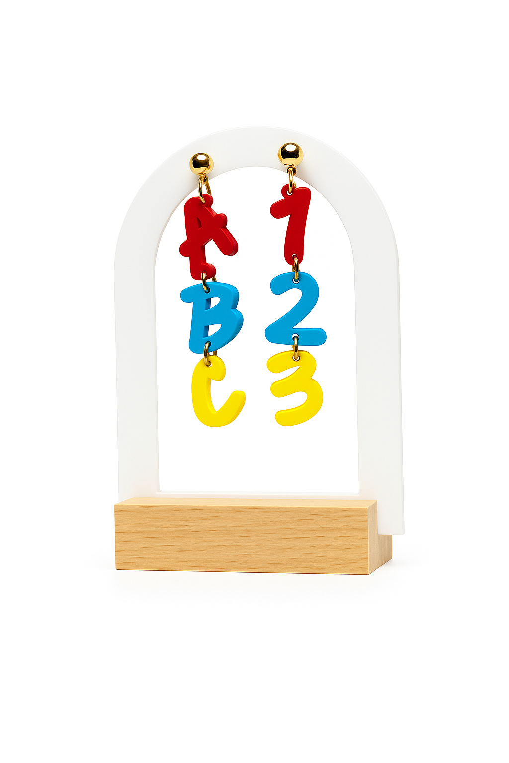 ABC, 123 Earrings