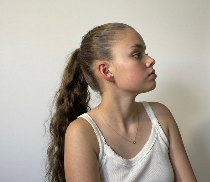 Emerald Grace Necklace – 14K Gold Plated 1CT Moissanite Pendant