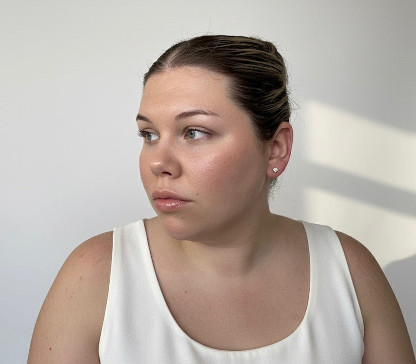 Heir of Light Studs – Silver Edition - 1CT Total Moissanite Earrings | 925 Sterling Silver