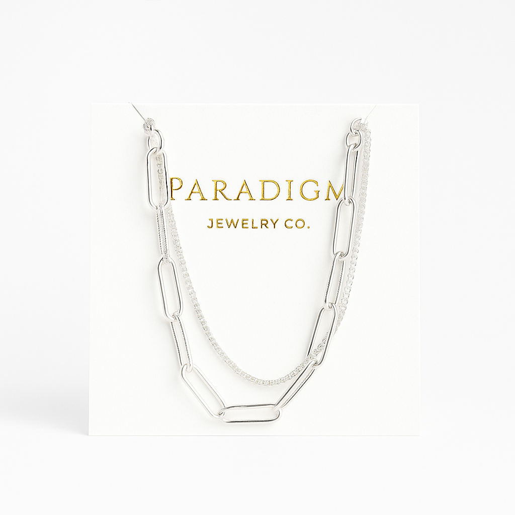 Duality Bracelet Set – 925 Sterling Silver Layered Bracelets