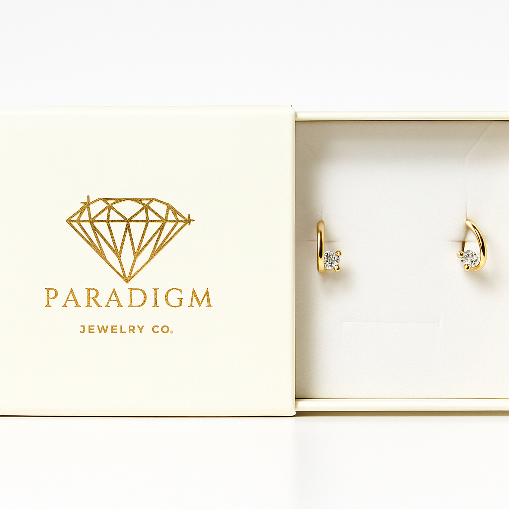 Halo Glow Hoops - 925 Sterling Silver Crystal Earrings