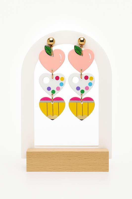 Heart of a Teacher Earrings