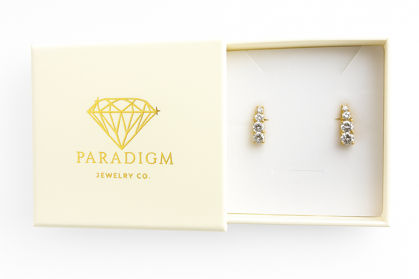 Ethereal Dreams – 2 CT Moissanite Gradient Hoops