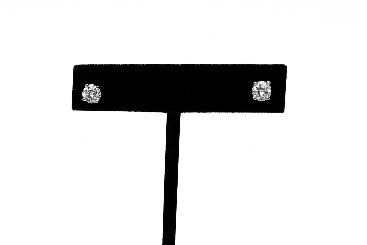 Heir of Light Studs – Silver Edition - 1CT Total Moissanite Earrings | 925 Sterling Silver