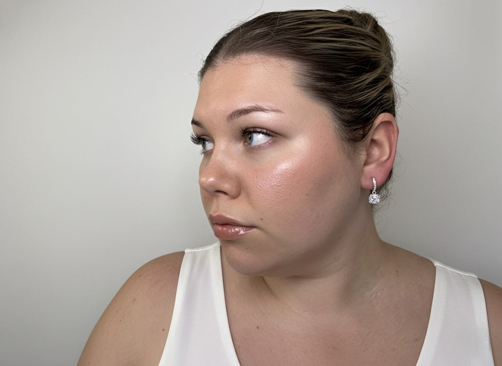 Classic Princess Earrings – 925 Sterling Silver Drop Earrings in Silver