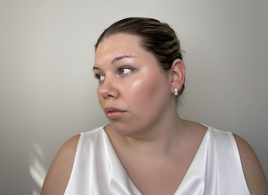 Bejeweled – 925 Sterling Silver Hoop Earrings in Gold