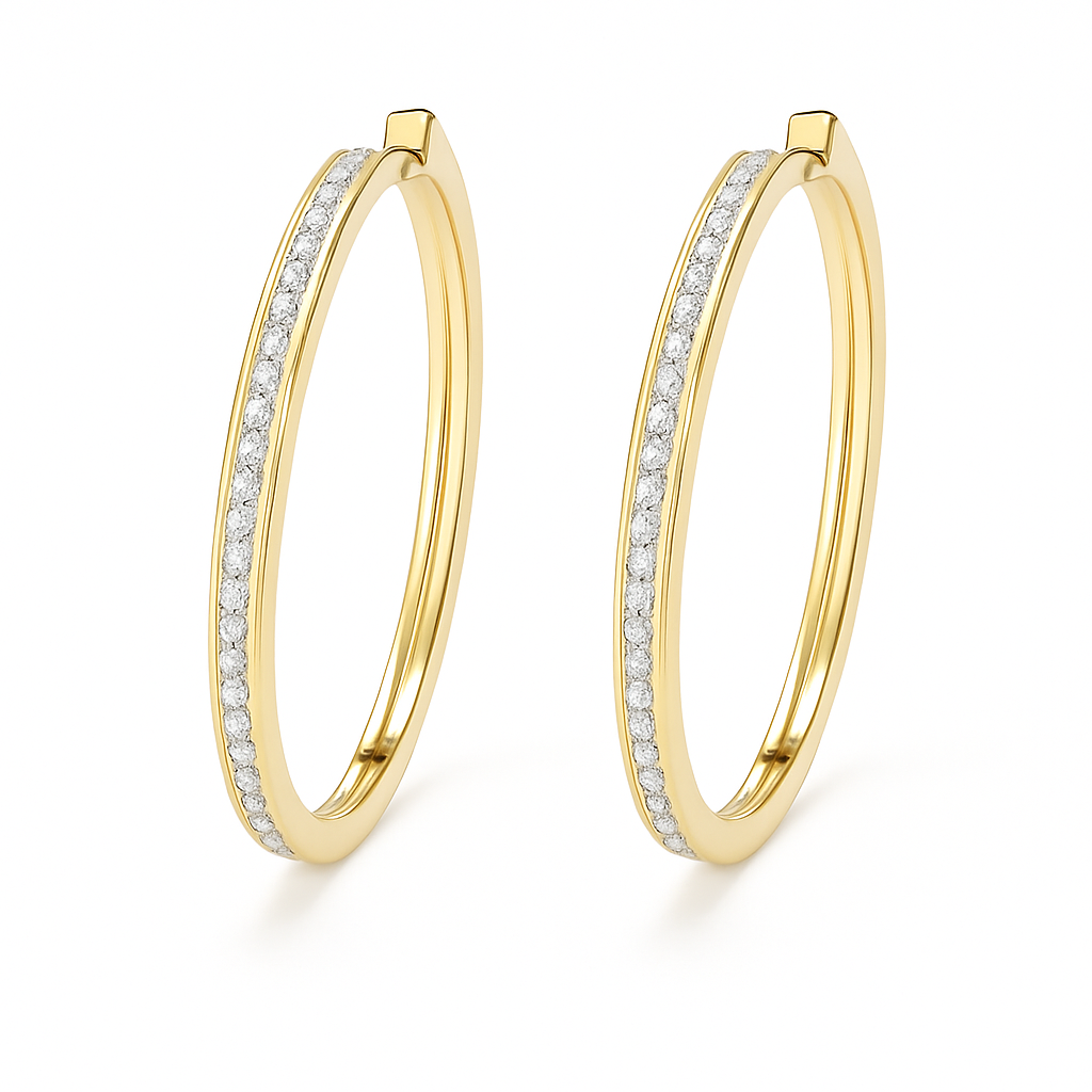 Eternal Halo Hoops 925 Sterling Silver