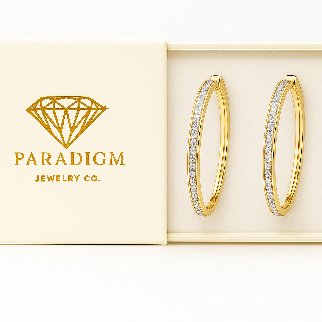 Eternal Halo Hoops 925 Sterling Silver