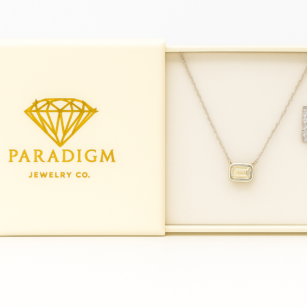 Emerald Grace Necklace – 14K Gold Plated 1CT Moissanite Pendant - Silver Color