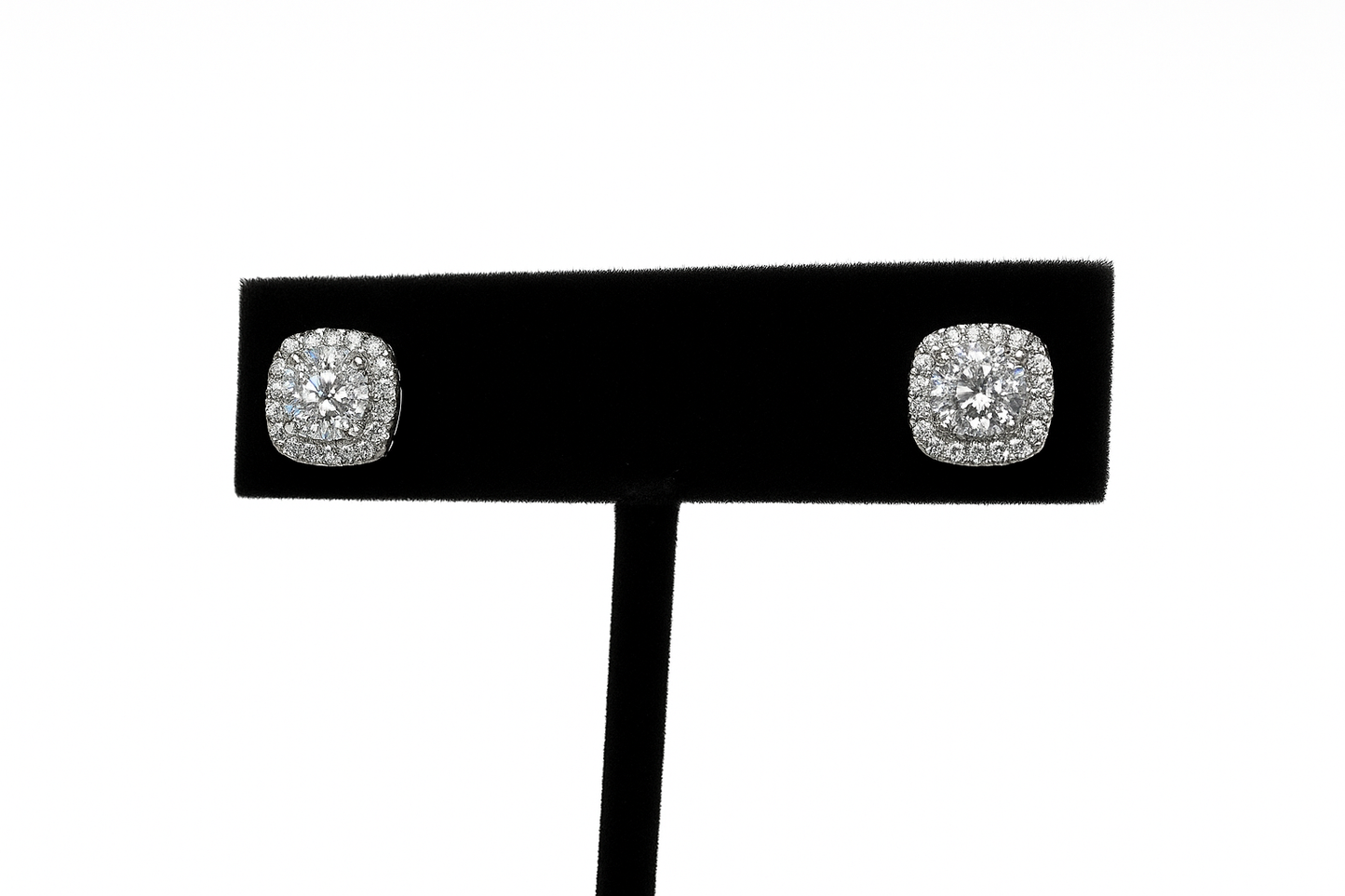 Wrapped Around Your Finger 1 CT Moissanite Sterling Silver Earrings