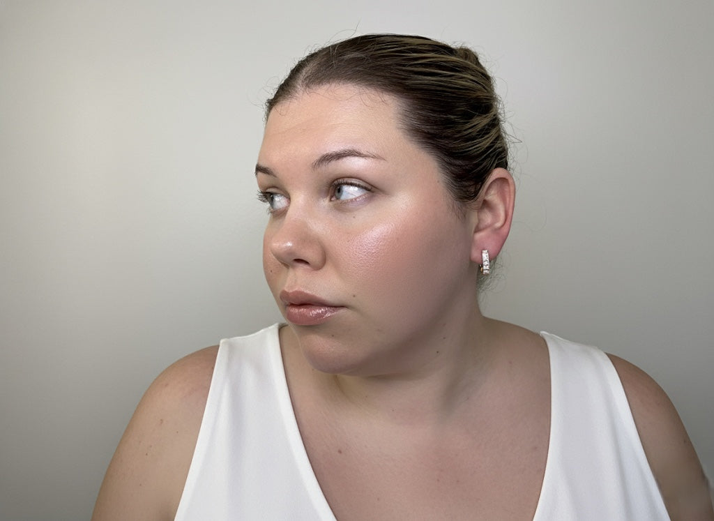 Rosé Halo Hoops – 585 Rose Gold Plated Earrings